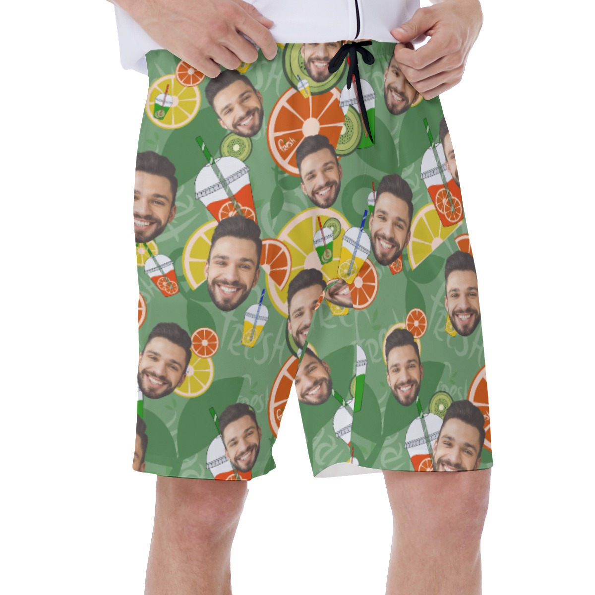Drinking Fruit Custom Multi Face Hawaiian Shorts