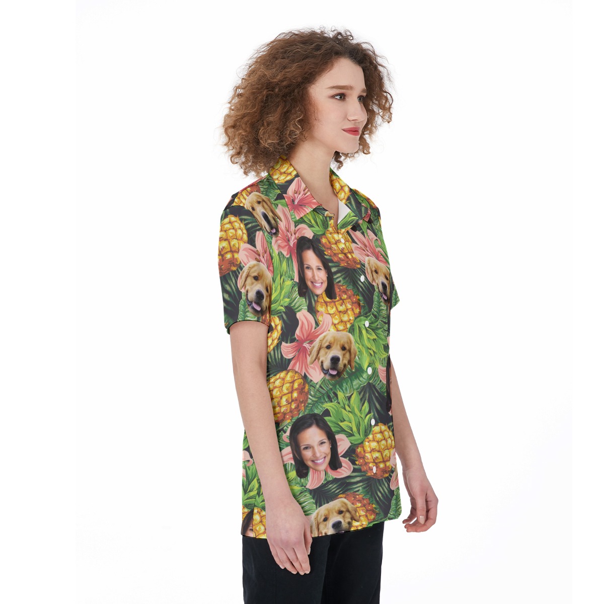 Women's Pet And Owner Custom Hawaiian Shirt