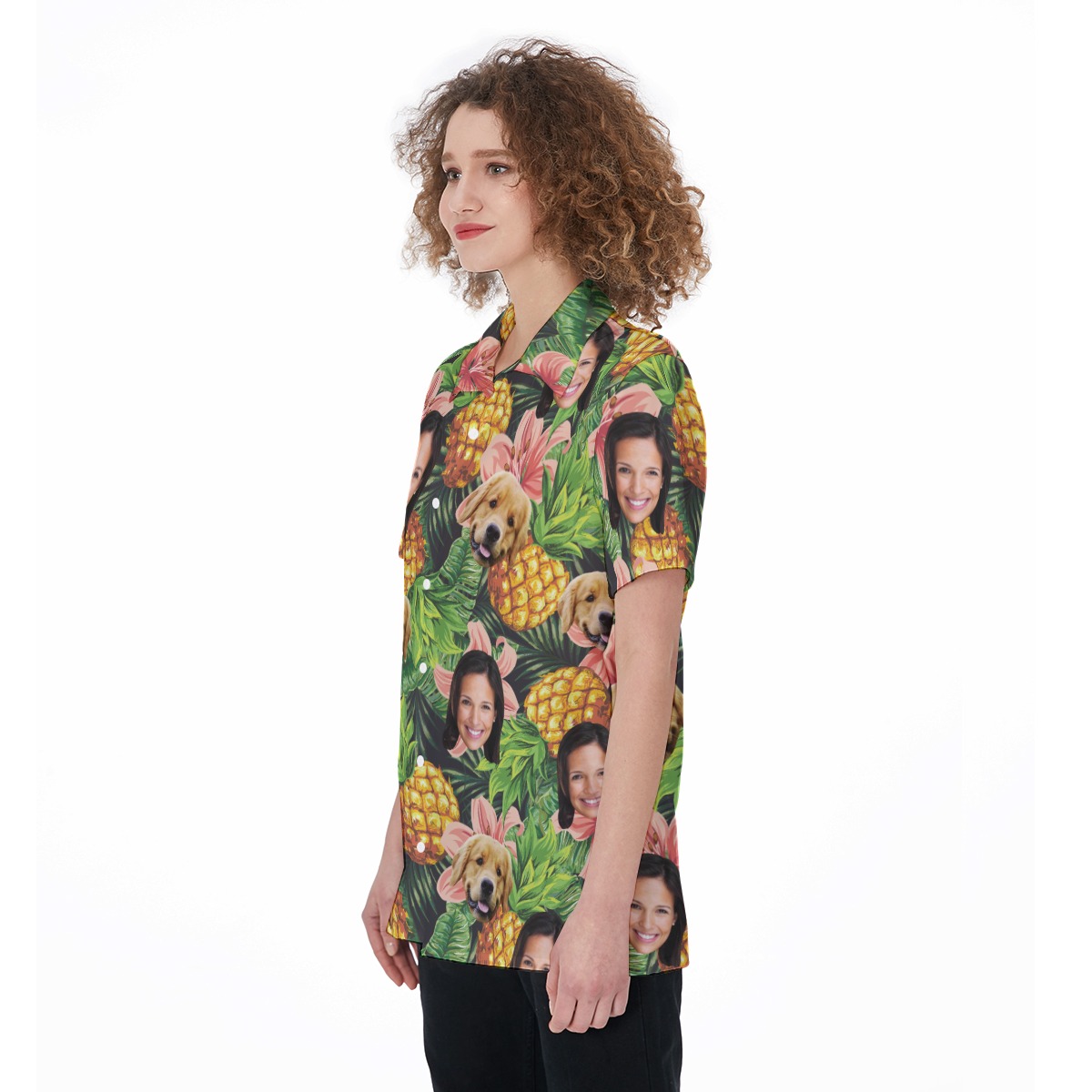Women's Pet And Owner Custom Hawaiian Shirt