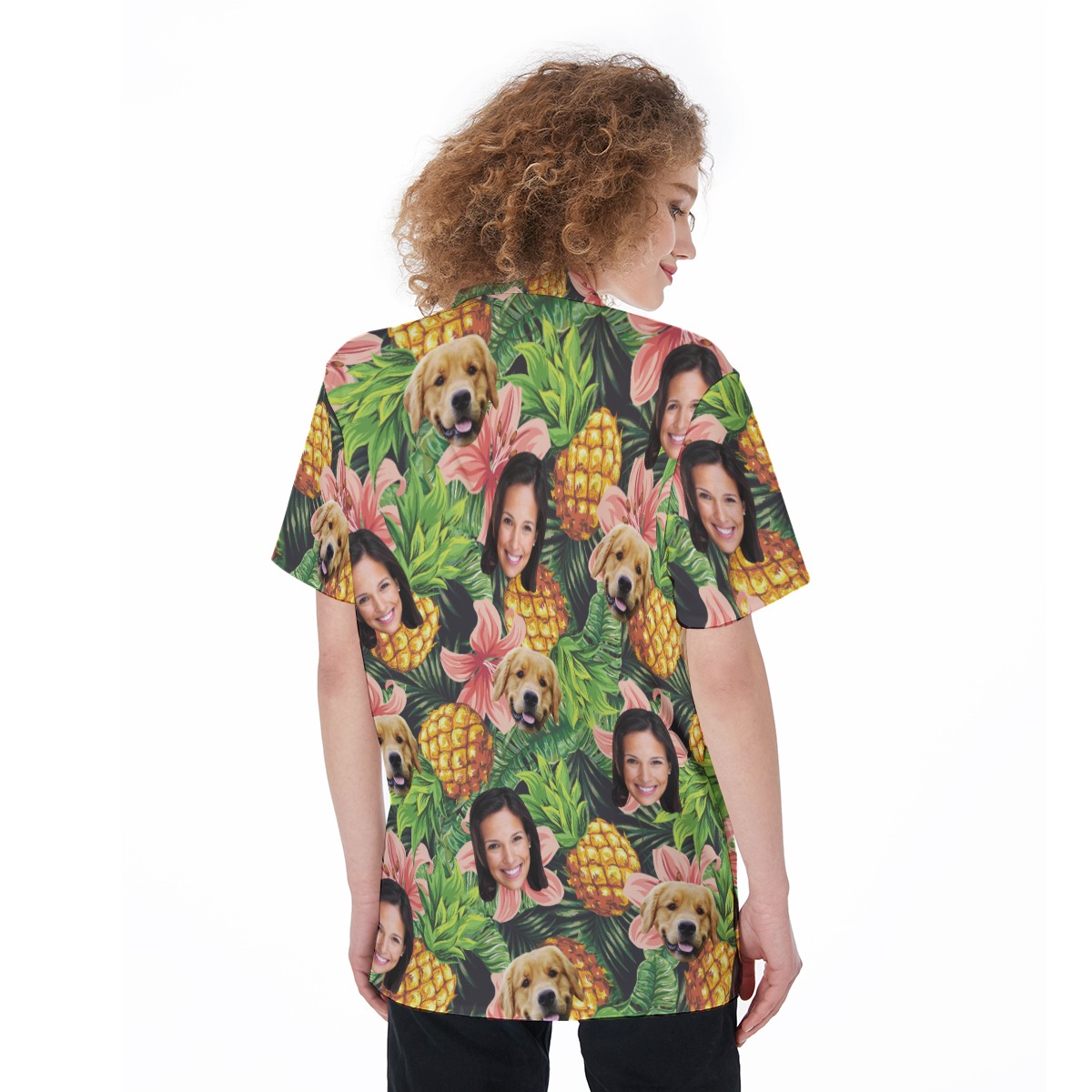Women's Pet And Owner Custom Hawaiian Shirt