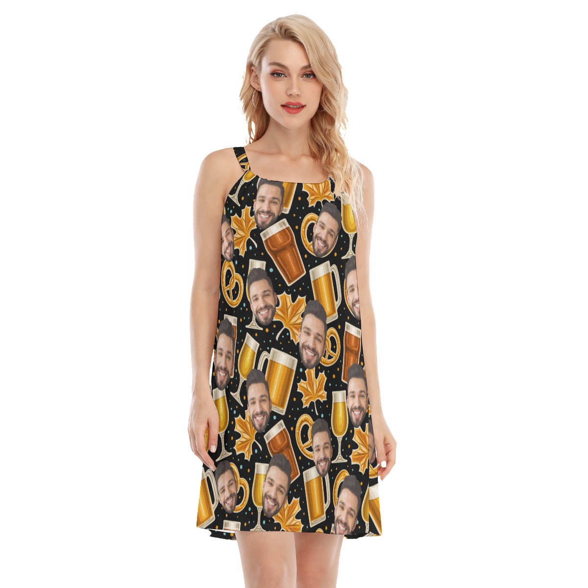 Unique Cheer Beer Thanksgiving Cami Dress - variant image 1