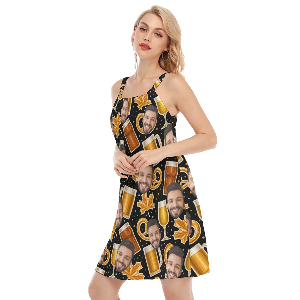Unique Cheer Beer Thanksgiving Cami Dress