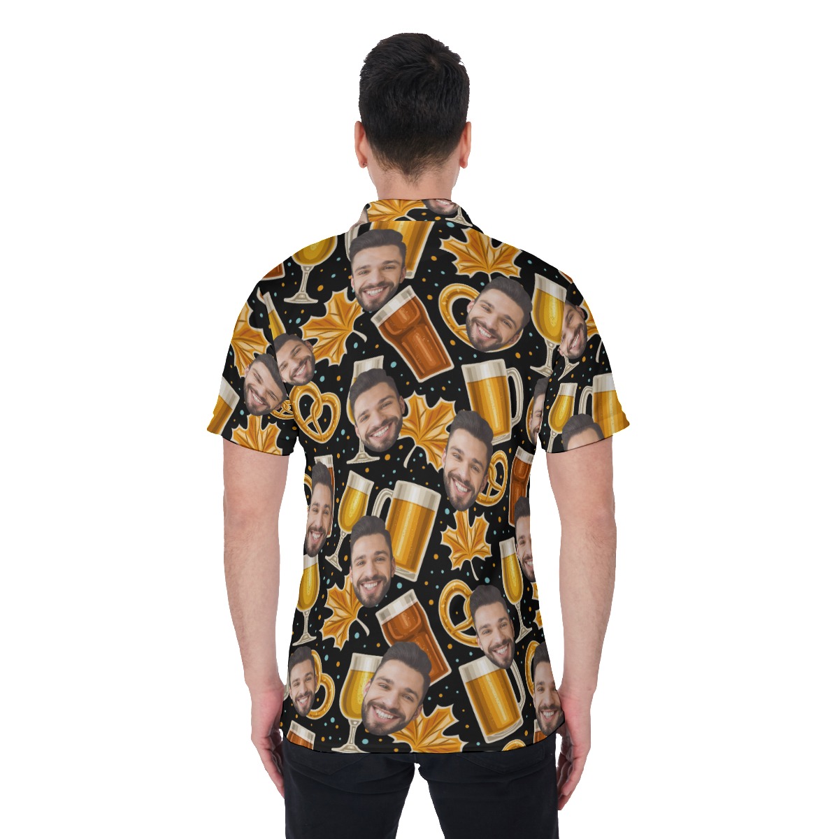 Cheer Bear Men's Polo Shirt For Autumn Outfits
