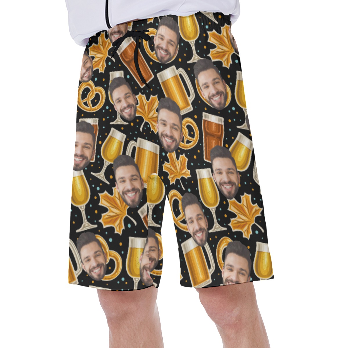 Unique Cheer Thanksgiving Men's Shorts With Custom Face