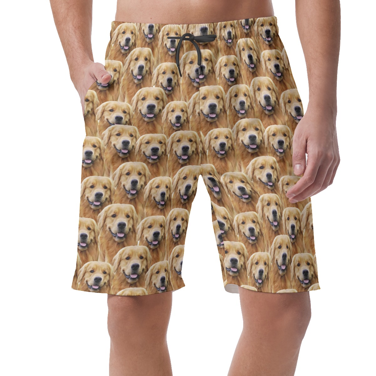 Unique Custom Hawaiian Summer Beach Shorts With Multiple Dog Face - variant image 1