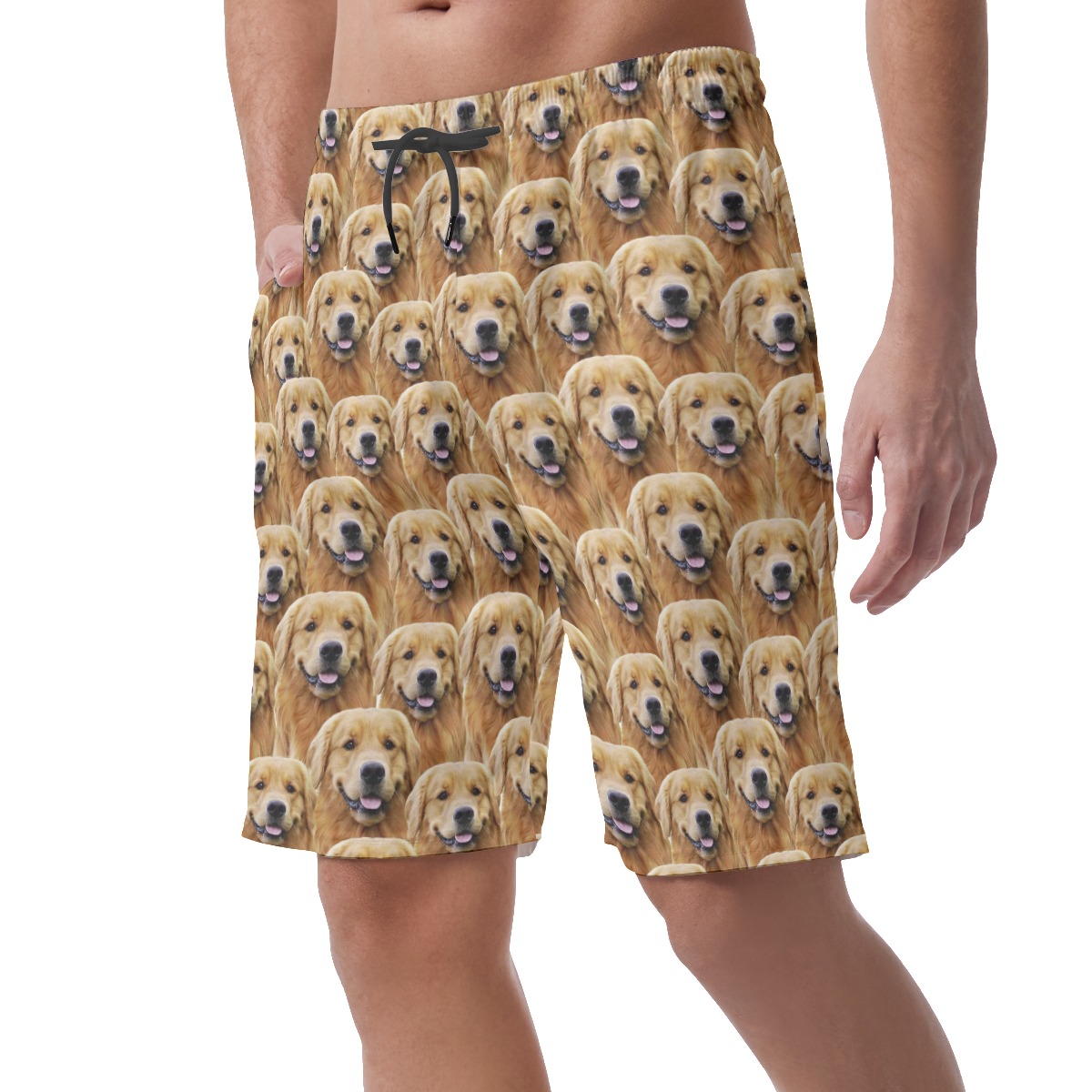 Unique Custom Hawaiian Summer Beach Shorts With Multiple Dog Face
