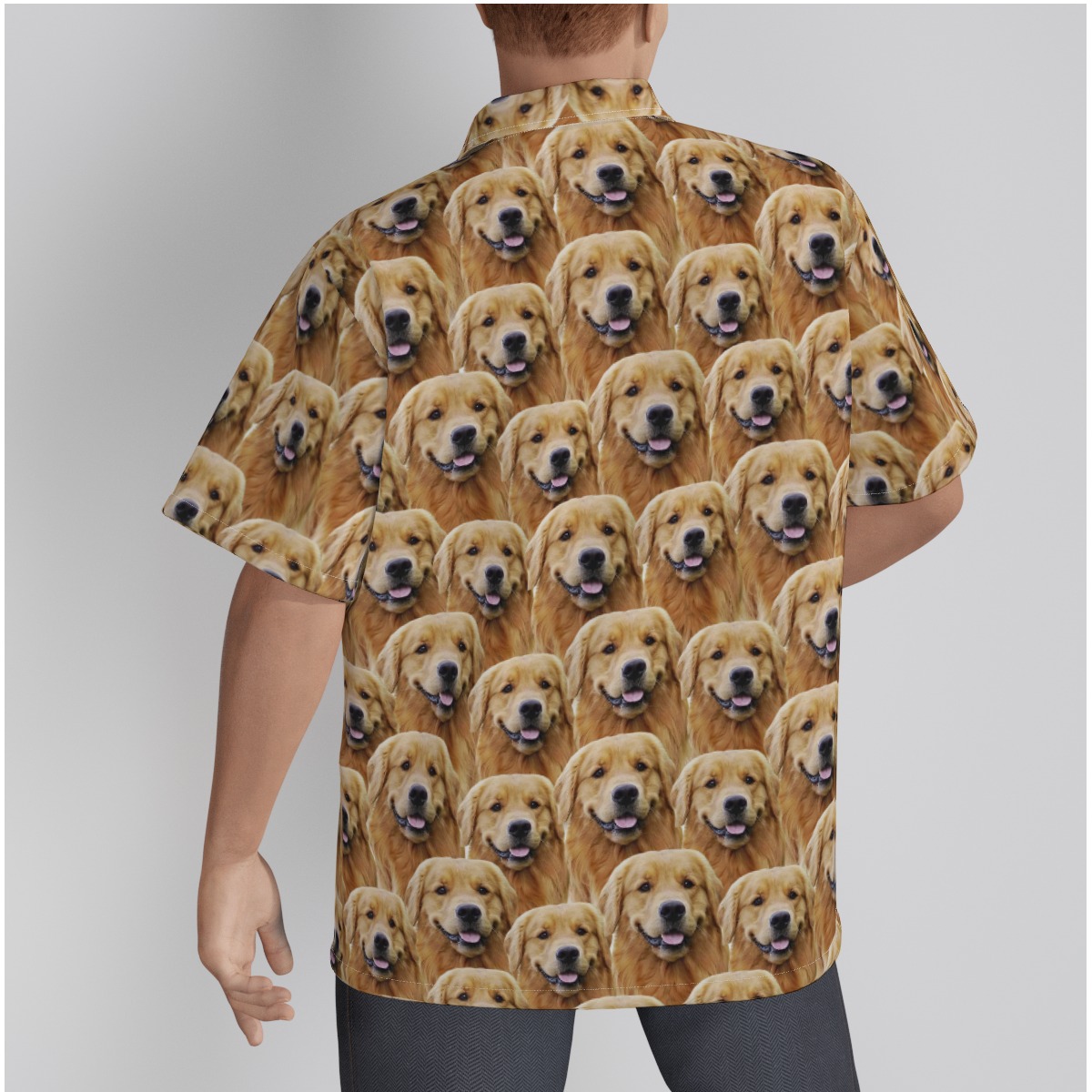 Funny Custom Multiple Dog Face Hawaiian Shirt For Men
