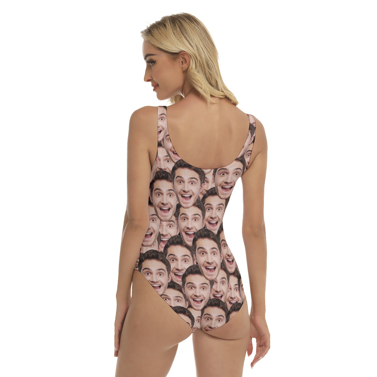 Funny Custom Face Hawaiian One Piece Swimsuit For Women