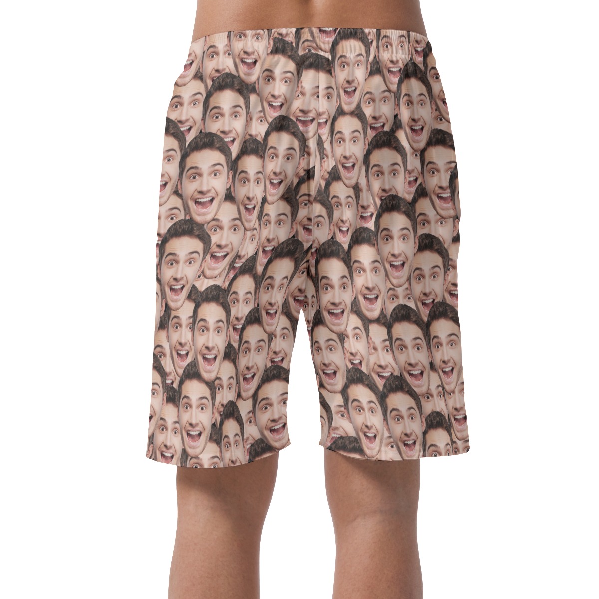 Funny Face Personalized Hawaiian Shorts For Men