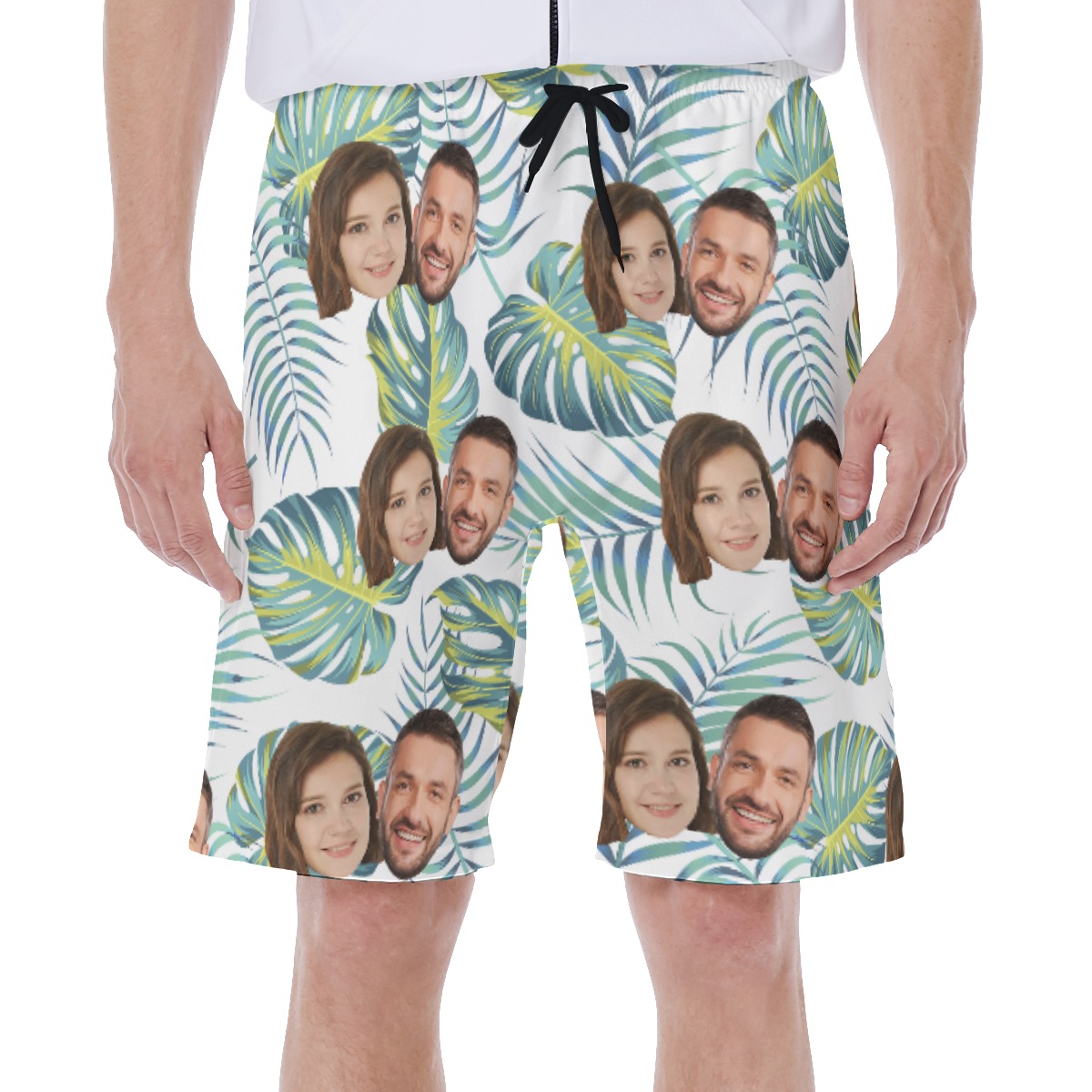 Cool Custom 2 Faces Men's Swim Trunks - variant image 1