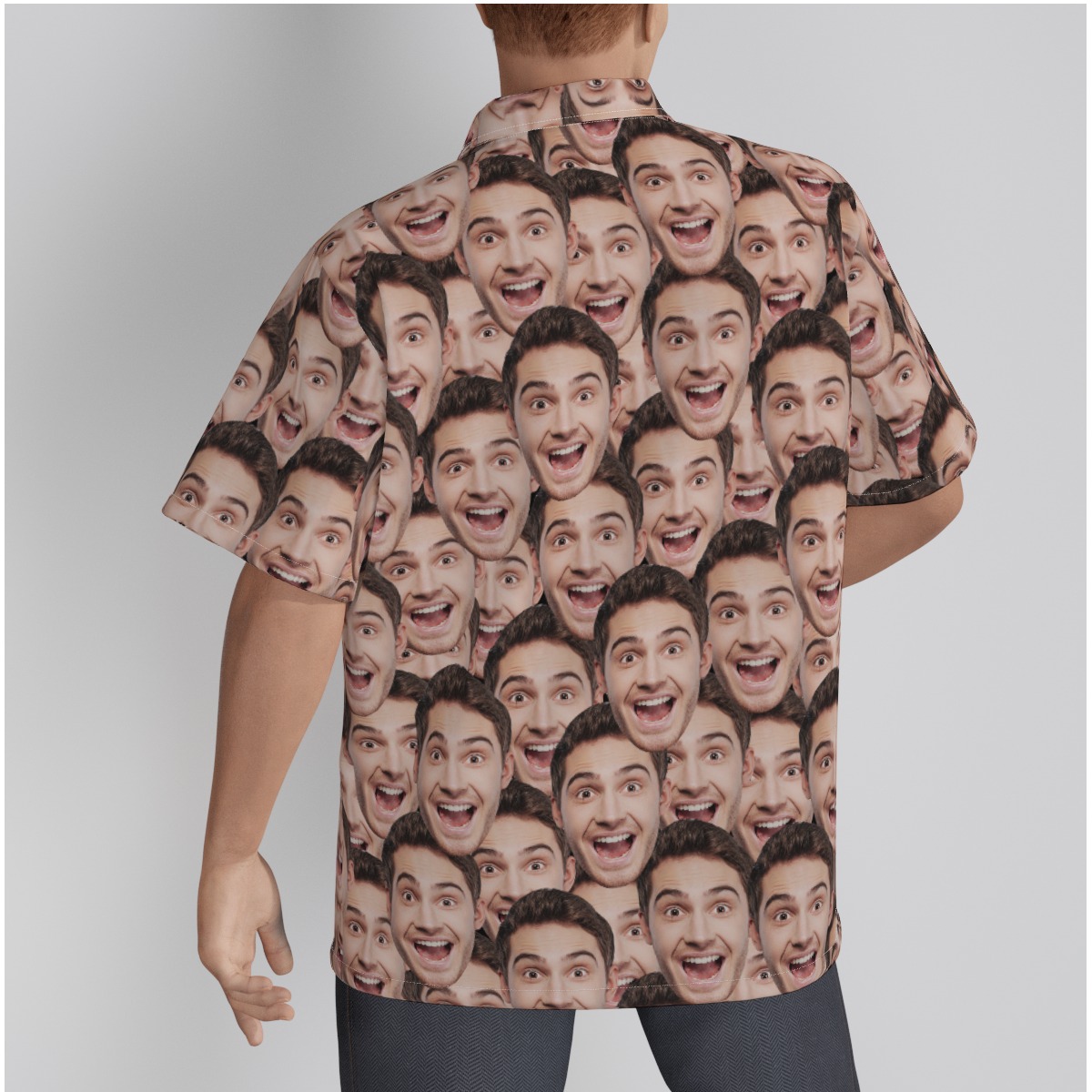 Funny Face Customize Hawaiian Shirt For Men