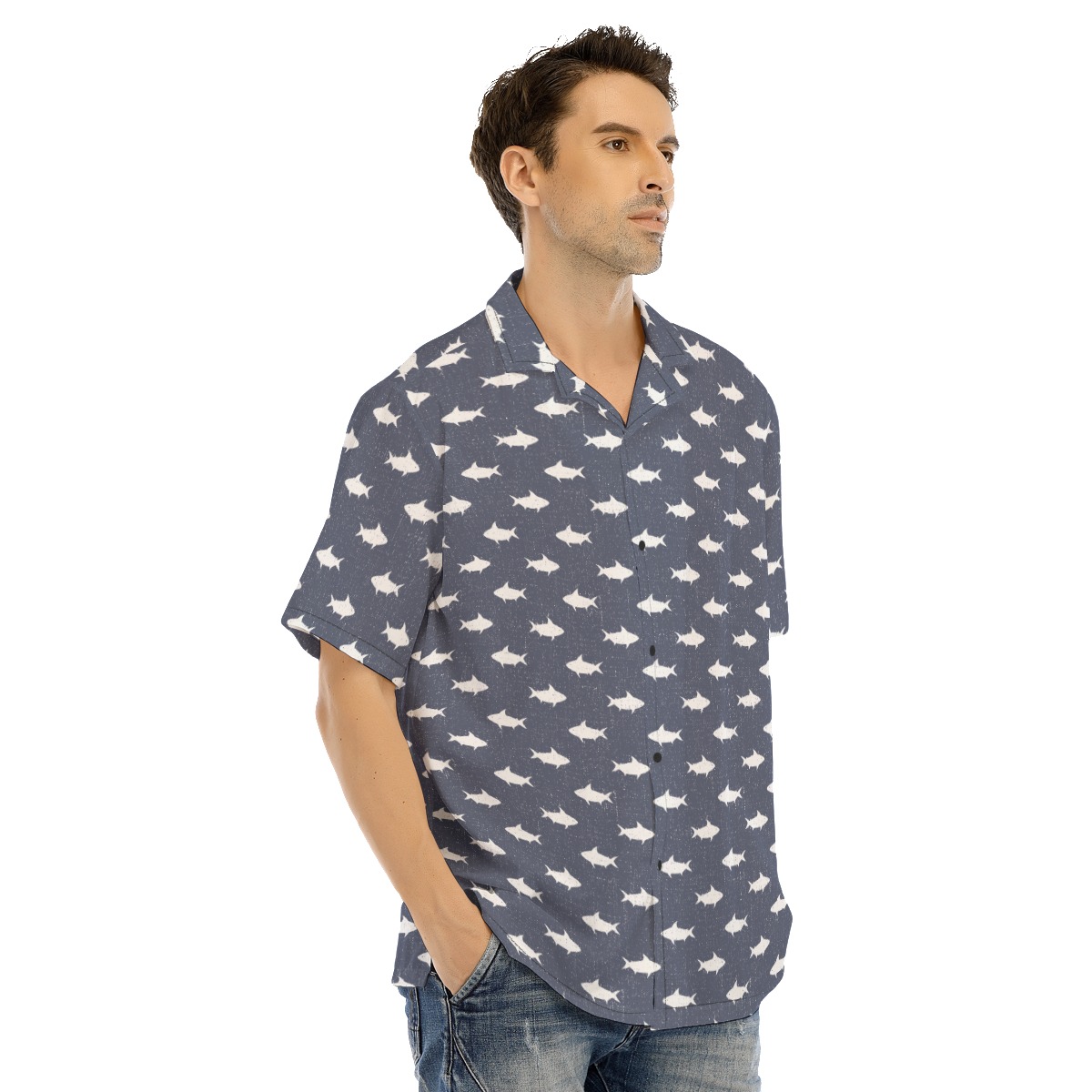 Shark Hawaiian Shirt For Men
