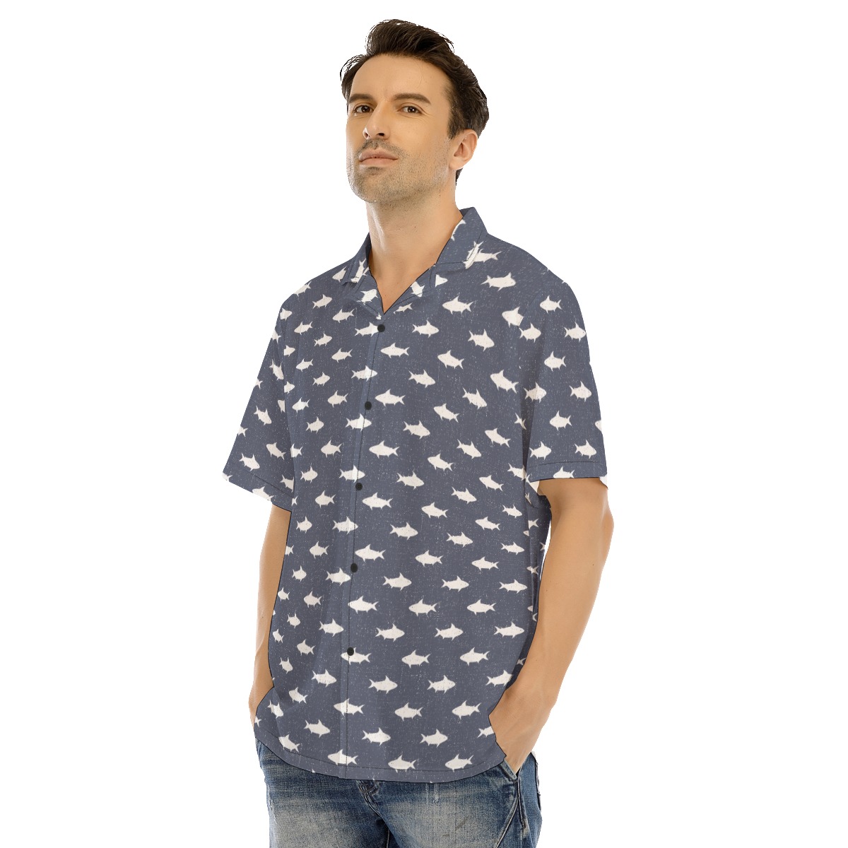 Shark Hawaiian Shirt For Men