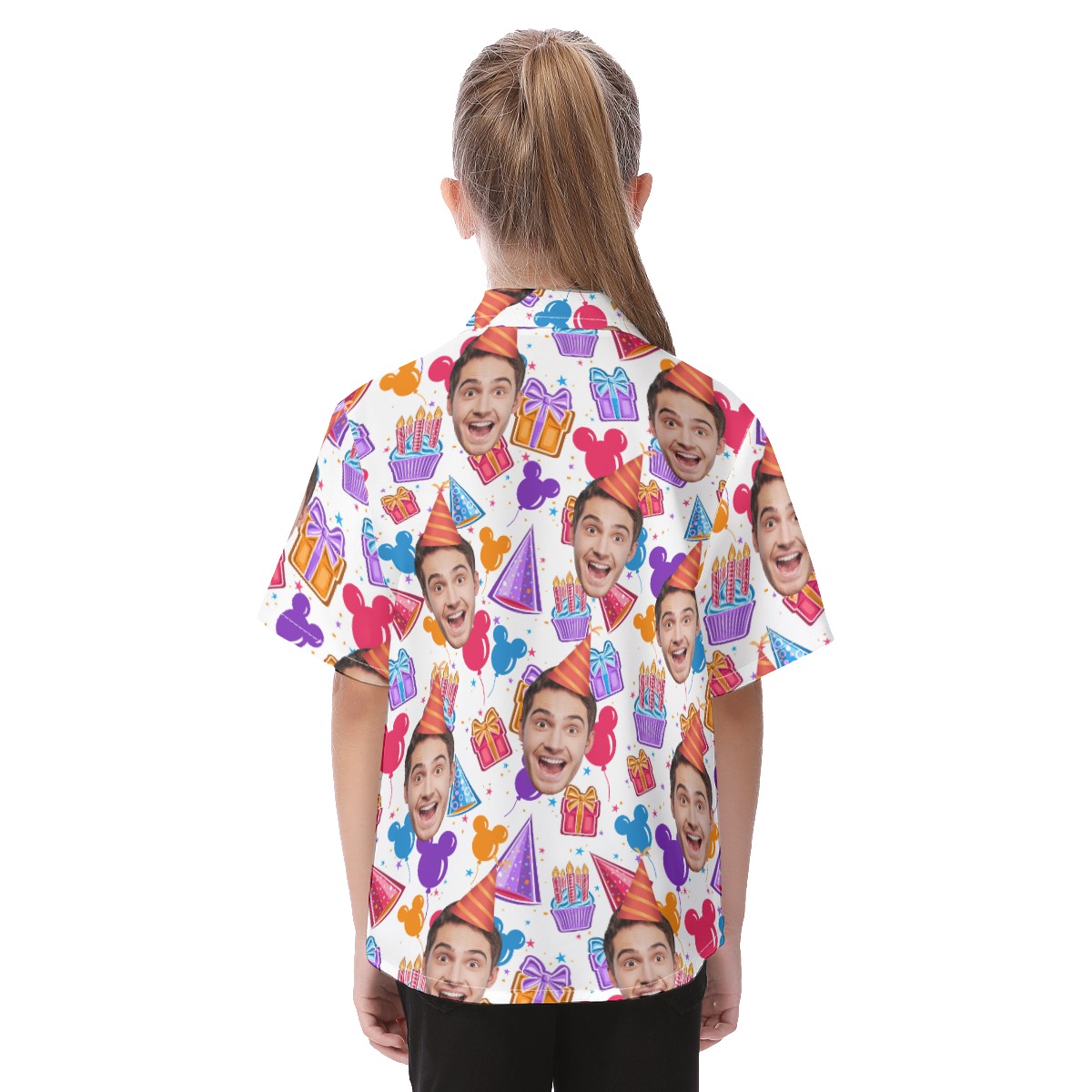 Birthday Custom Face Hawaiian Shirt For Kids