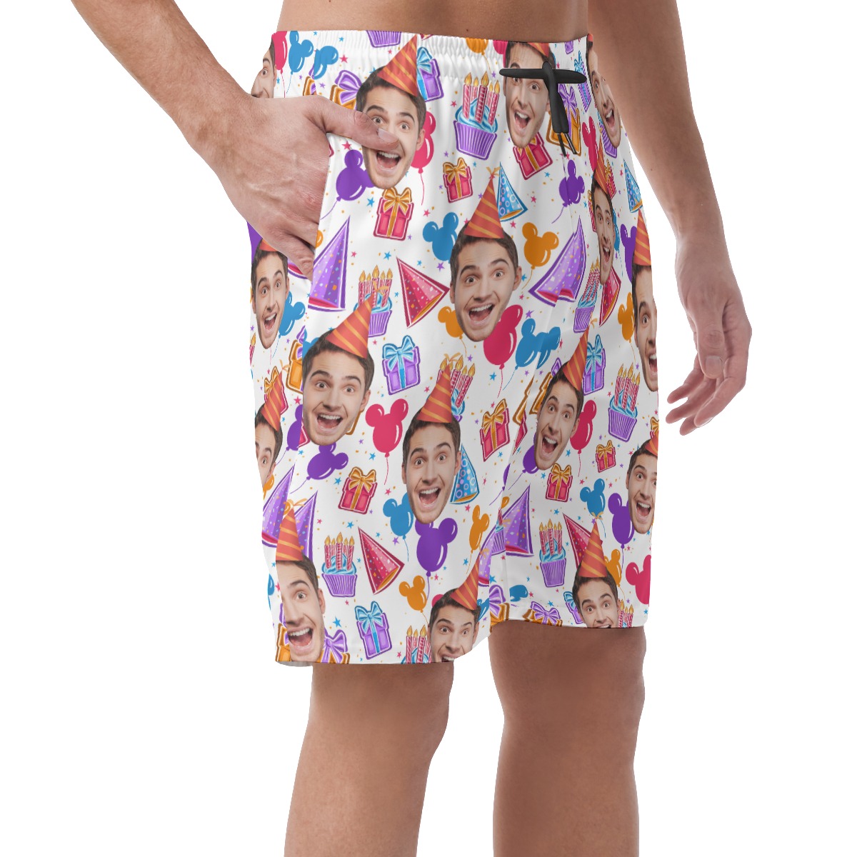Funny Birthday Customize Hawaiian Shorts For Men