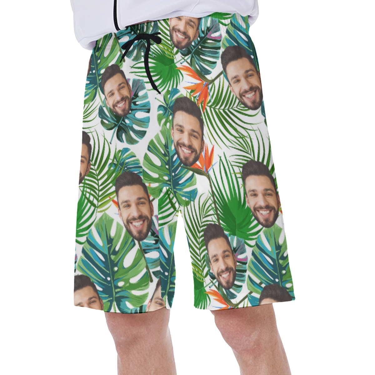 Funny Custom Face Hawaiian Shorts For Men