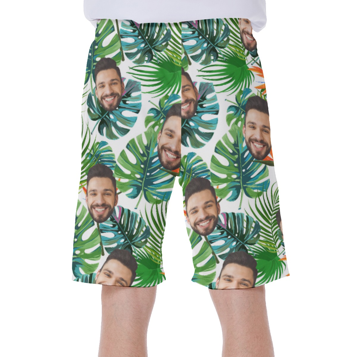 Funny Custom Face Hawaiian Shorts For Men