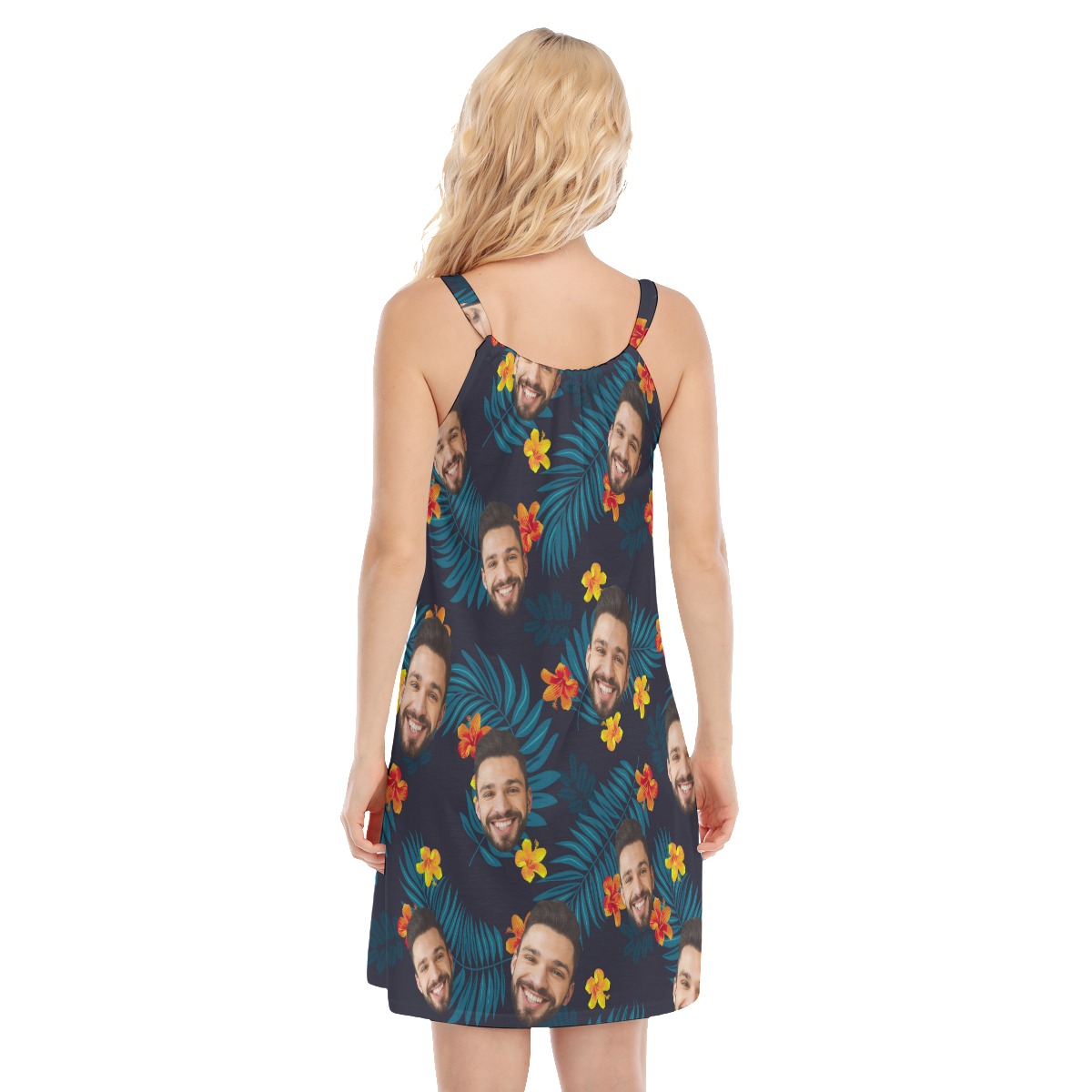 Tropical Multiple Custom Face Dress For Her