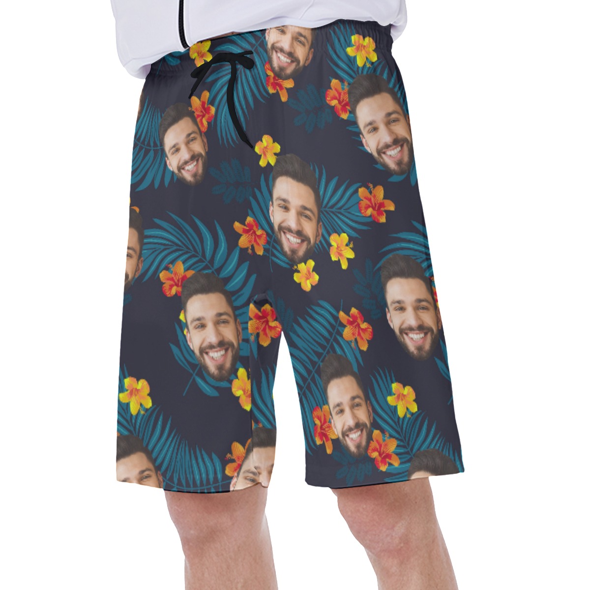 Tropical Multiple Custom Face Men's Swim Trunks