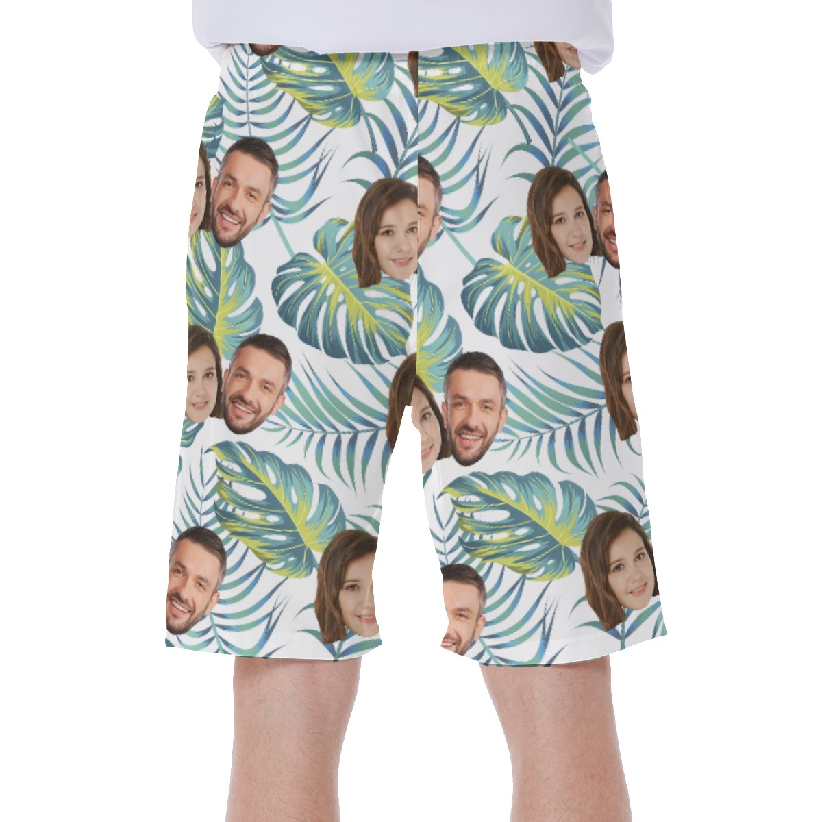Cool Custom 2 Faces Men's Swim Trunks