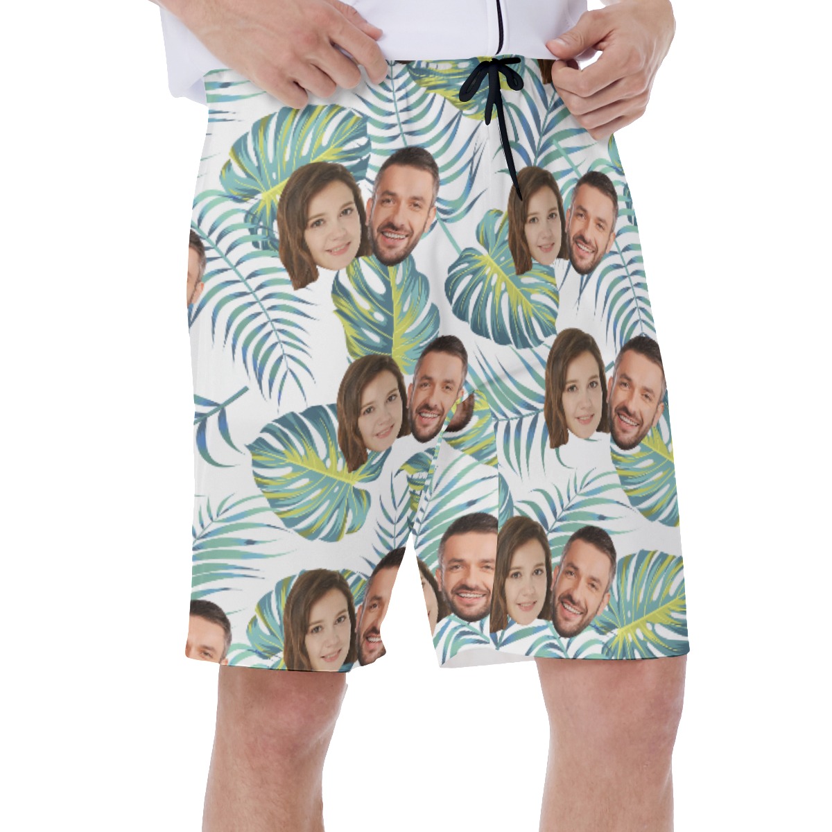 Cool Custom 2 Faces Men's Swim Trunks