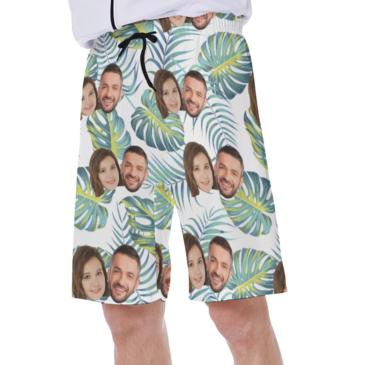 Cool Custom 2 Faces Men's Swim Trunks
