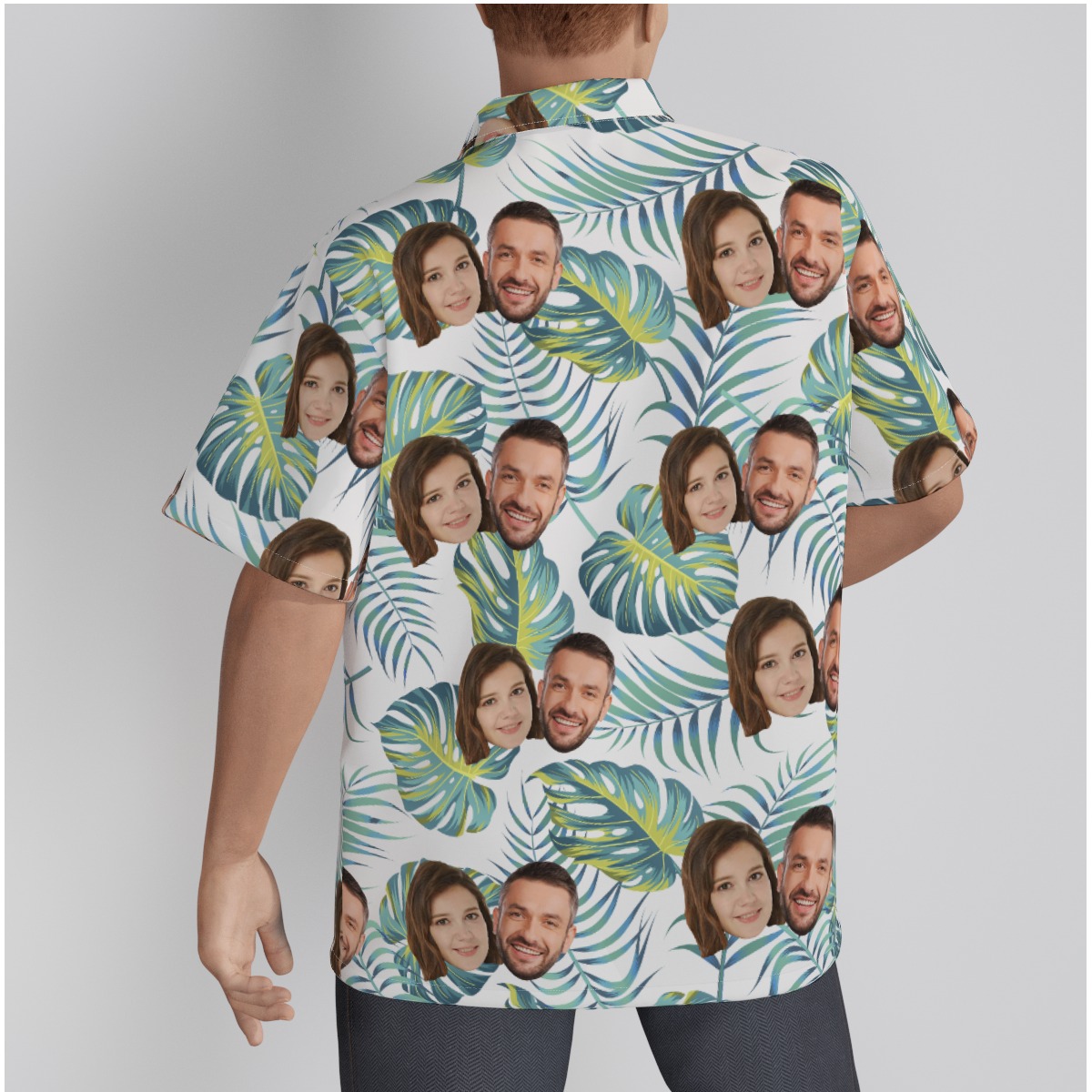 Cool Custom 2 Faces Button Up Tropical Shirt