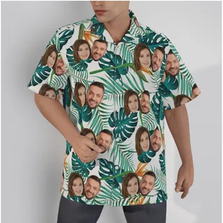 Cool Multi Custom Face Tropical Shirt
