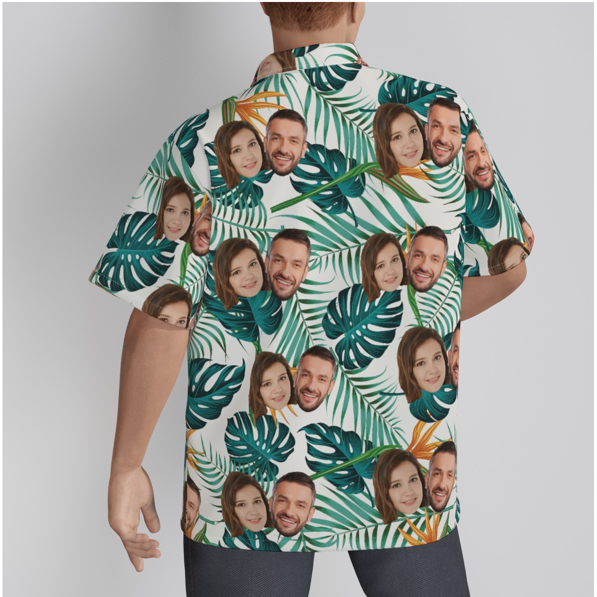 Cool Multi Custom Face Tropical Shirt