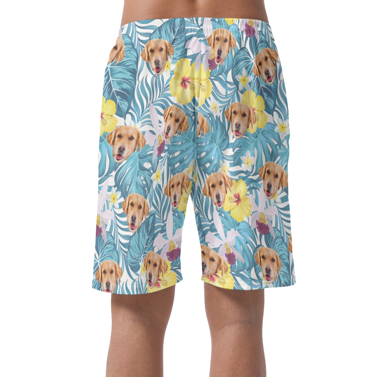 Custom Dog Face Men's Summer Shorts