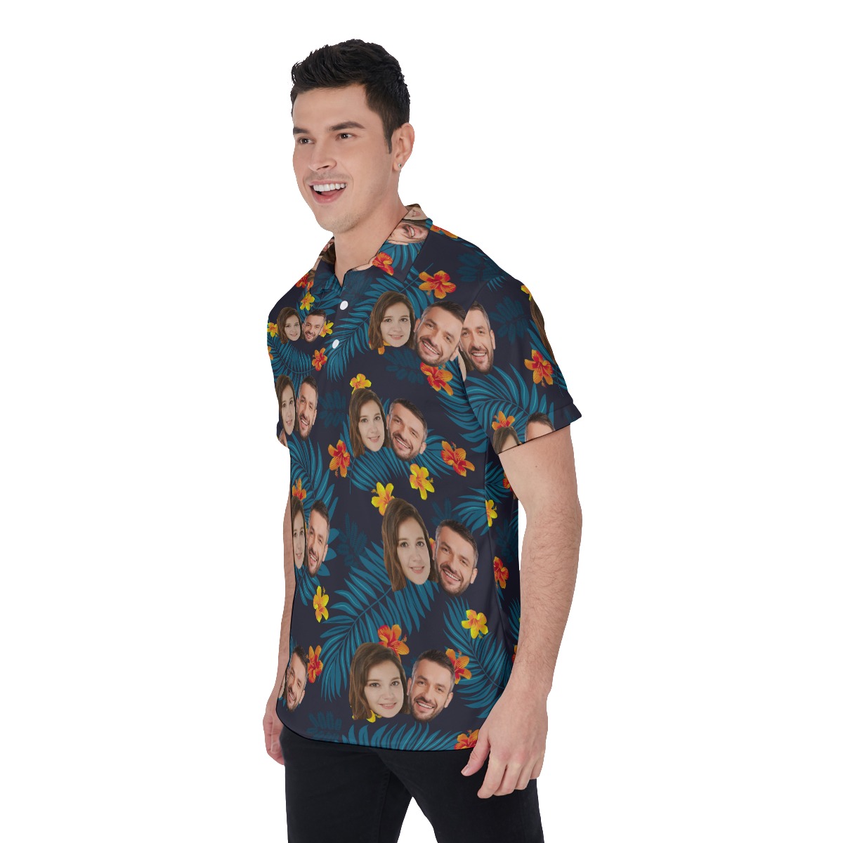 Unique Tropical Custom 2 Faces Men's Polo Shirt