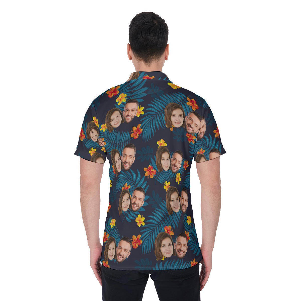 Unique Tropical Custom 2 Faces Men's Polo Shirt