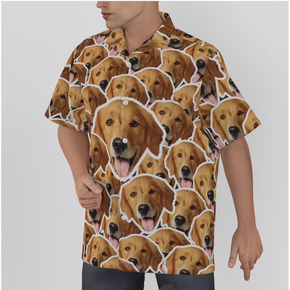 Funny Custom Hawaiian Shirt With Multi Dog Faces - variant image 1