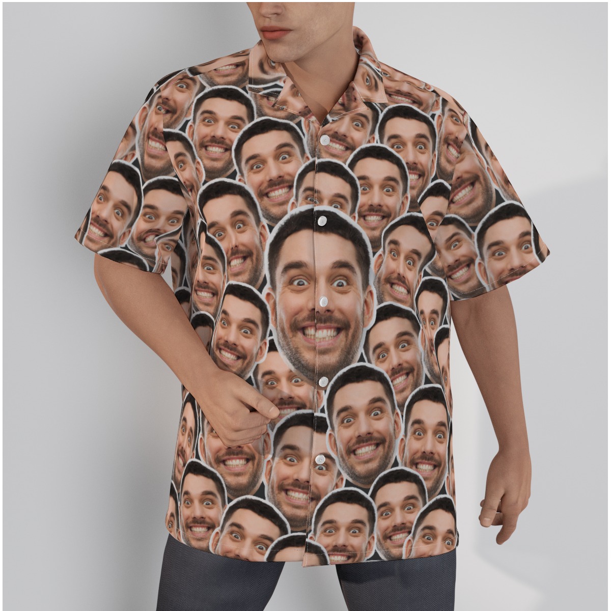 Funny Custom Hawaiian Shirt With Multiple Faces - variant image 1