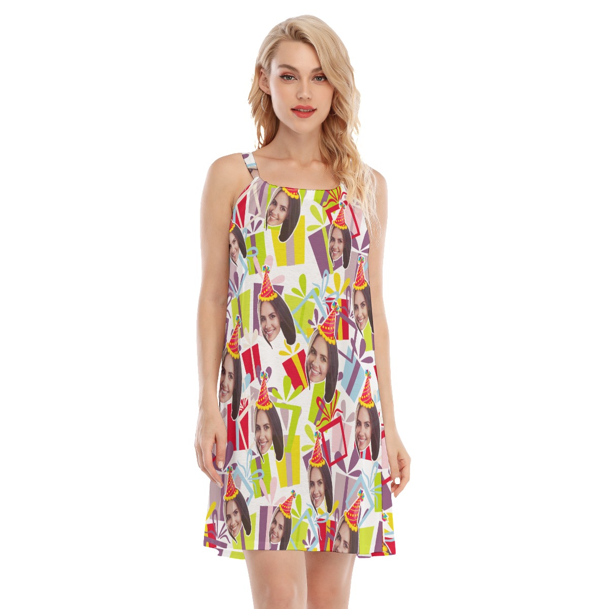 Birthday Gift Custom Face Aloha Summer Dress For Women - variant image 1