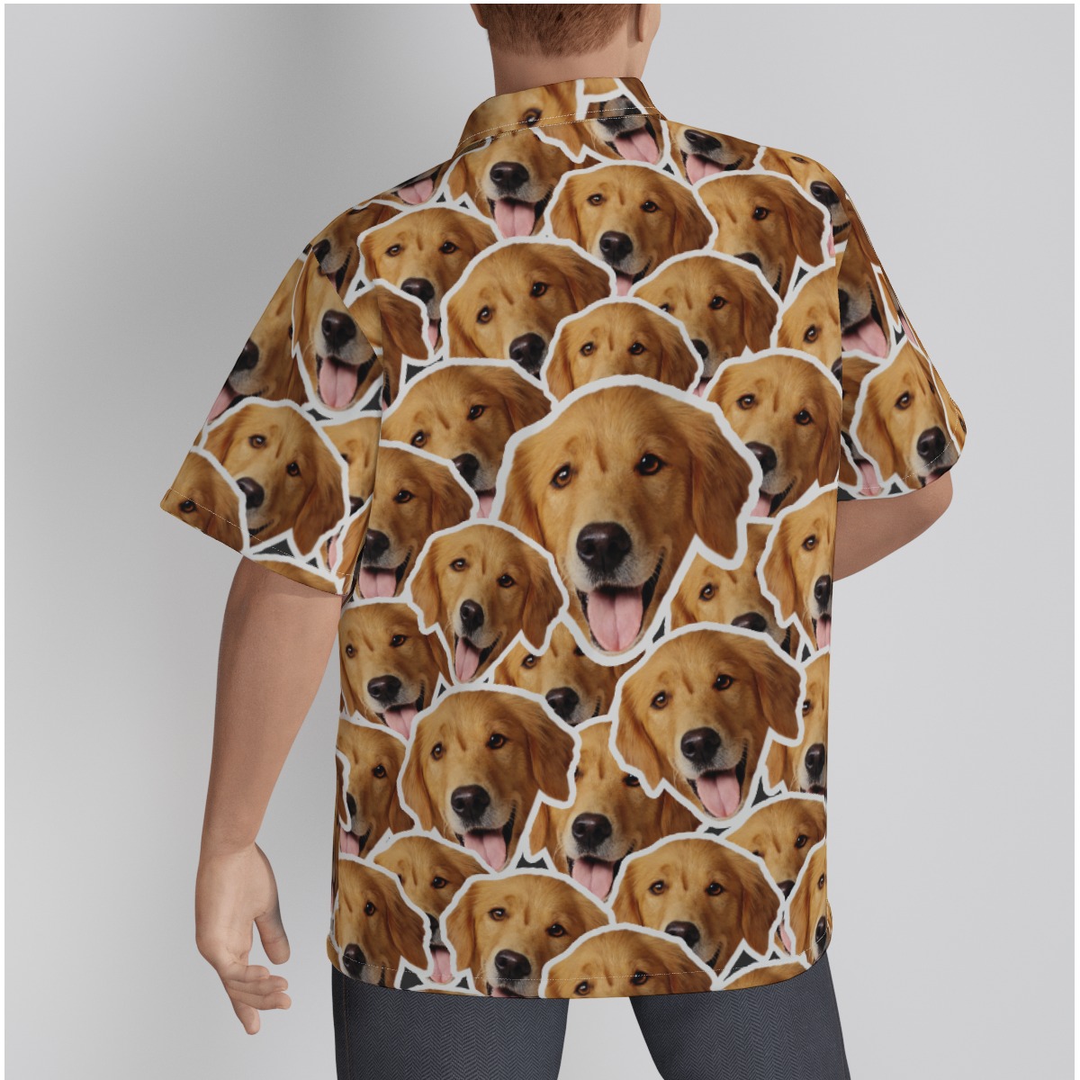 Funny Custom Hawaiian Shirt With Multi Dog Faces