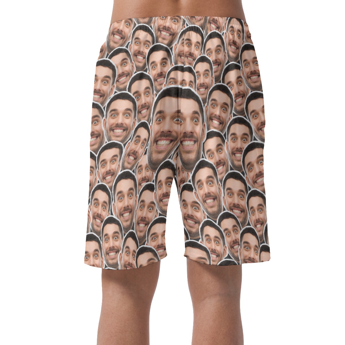 Funny Custom Hawaiian Summer Beach Shorts With Multi Faces