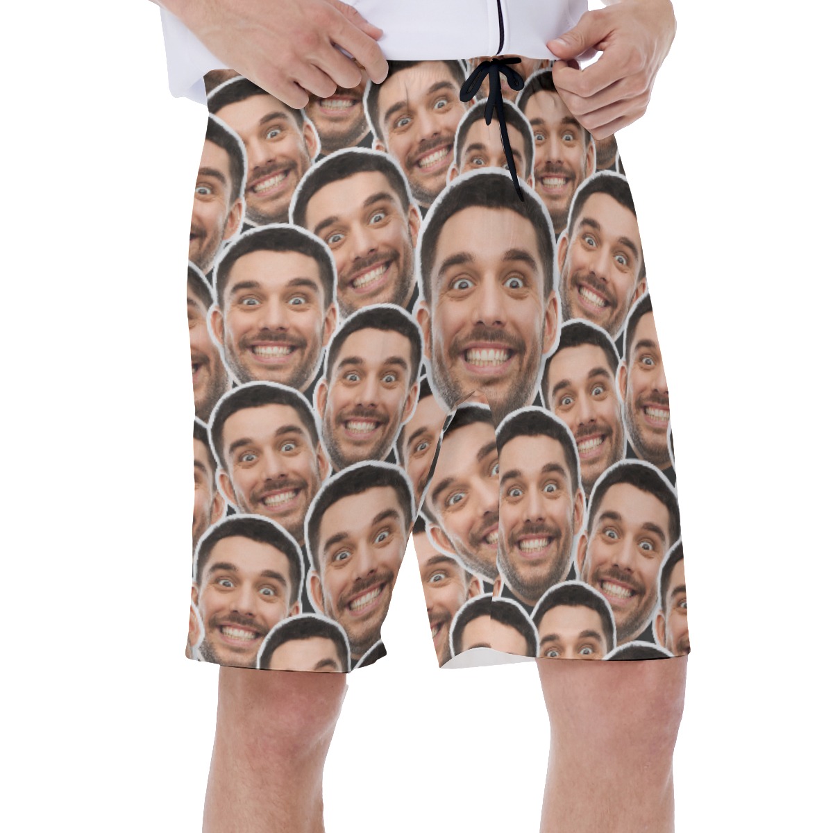 Unique Custom Multi Faces Hawaiian Swimwear For Summer