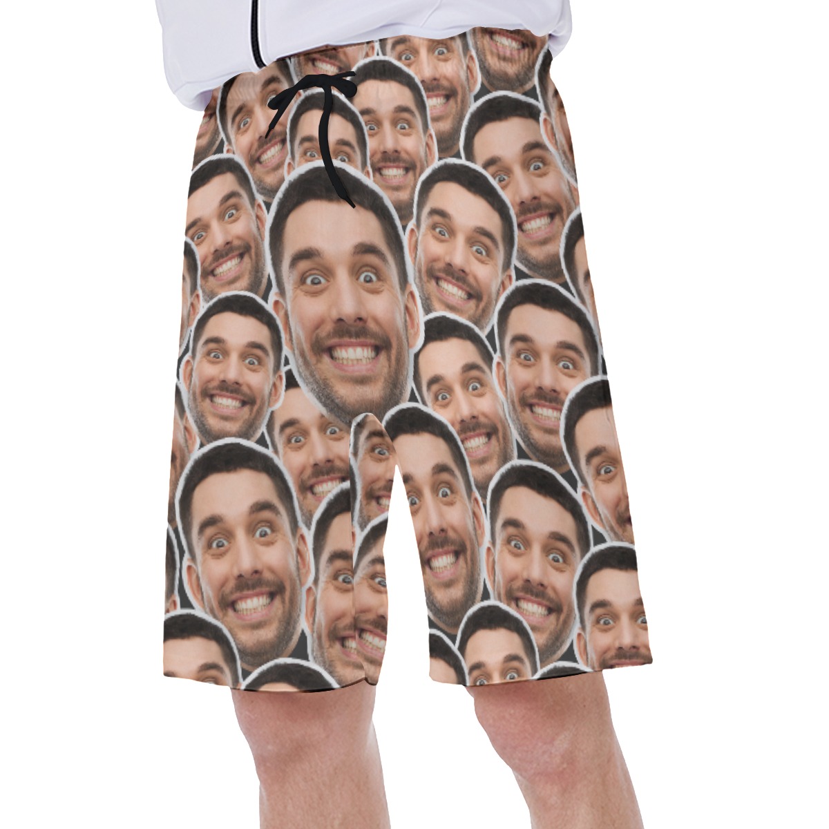 Unique Custom Multi Faces Hawaiian Swimwear For Summer