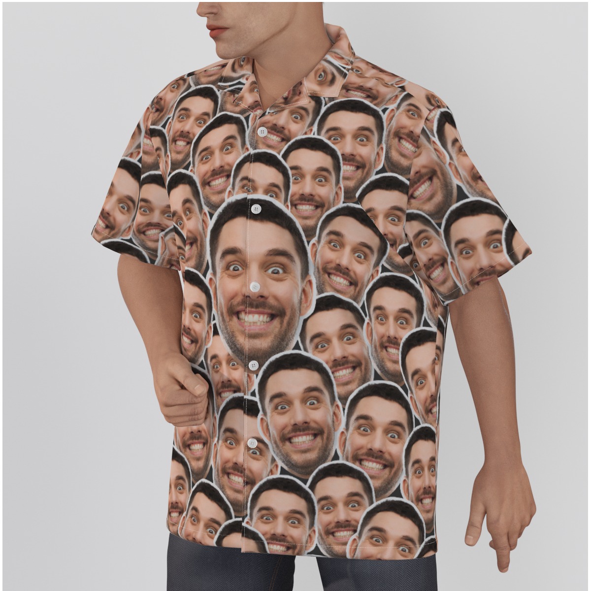Funny Custom Hawaiian Shirt With Multiple Faces