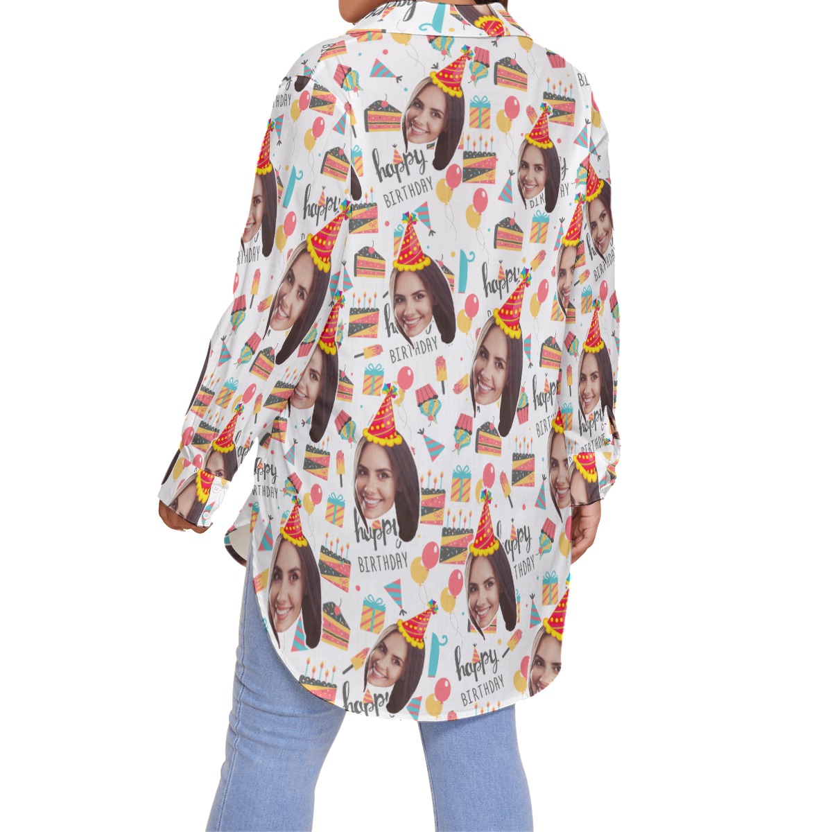 Custom Face Hawaiian Plus Size Shirt Theme Birthday Party