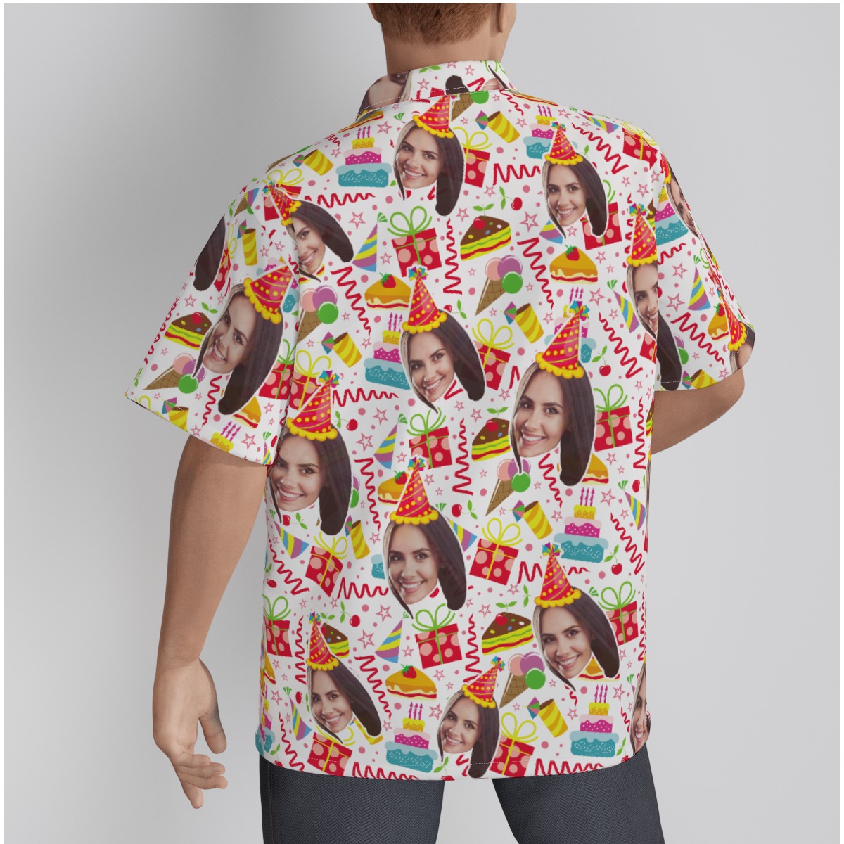 Custom Face Hawaiian Shirt For Birthday Party