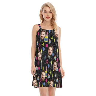 Drinking Birthday Party Custom Face Cami Dress