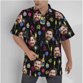 Unique Birthday Gift Hawaiian Shirt With Custom Face