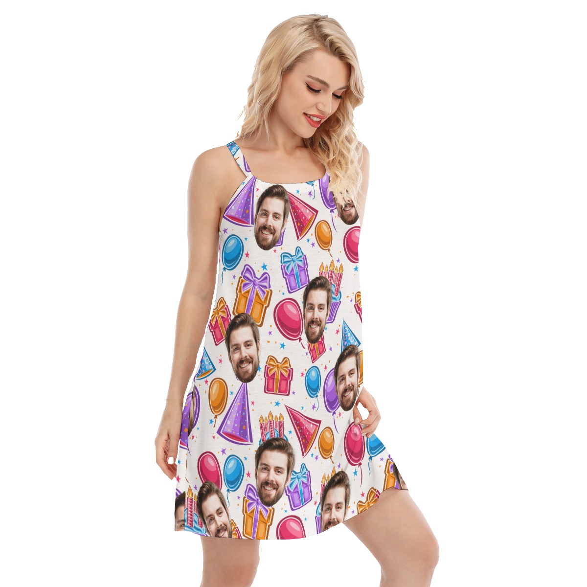 Funny Custom Birthday Women's Cami Dress