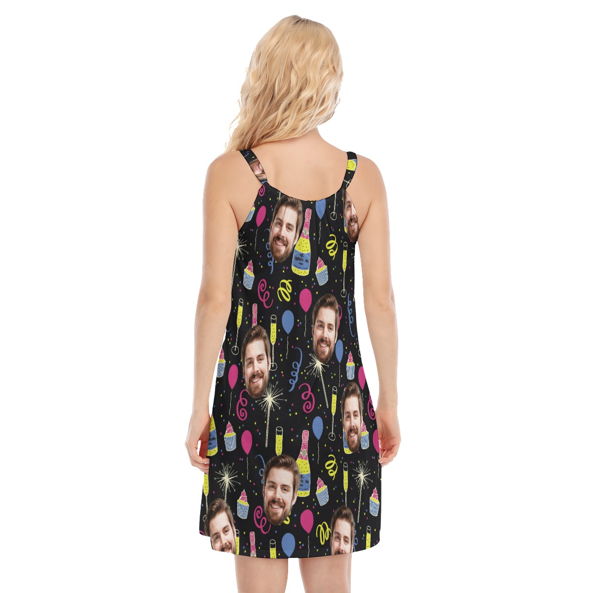 Drinking Birthday Party Custom Face Cami Dress