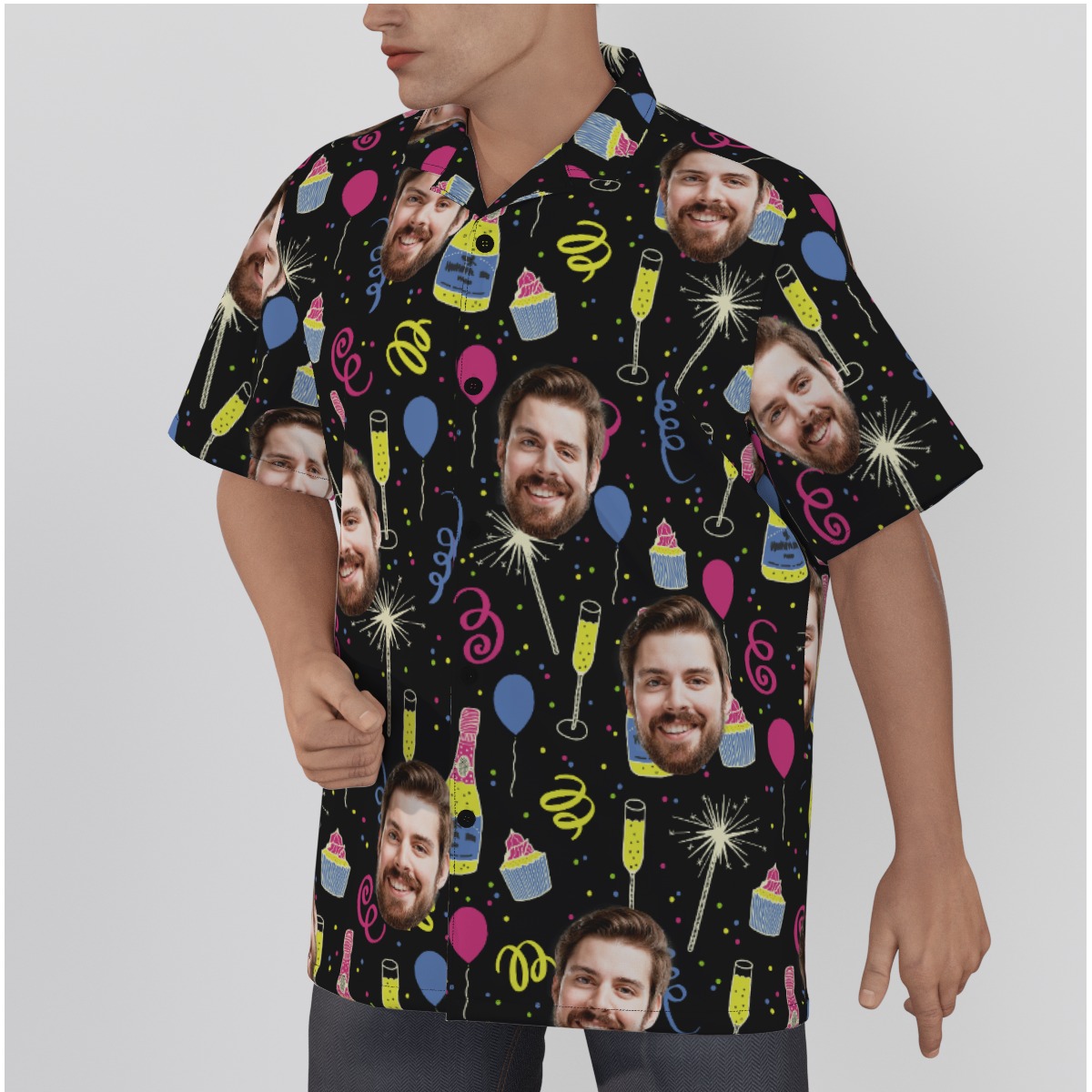 Unique Birthday Gift Hawaiian Shirt With Custom Face
