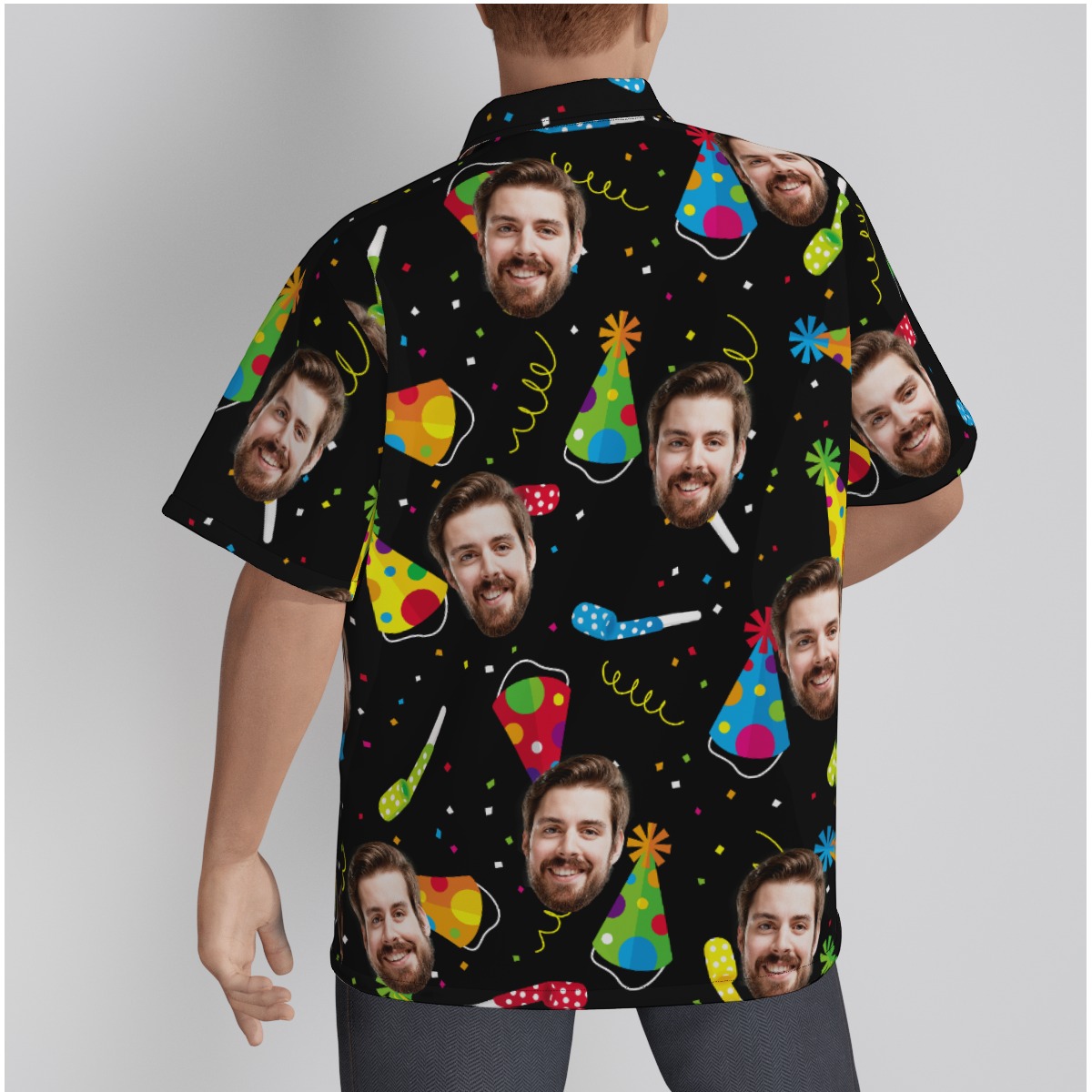 Hilarious Birthday Gift Custom Face Hawaiian Shirt
