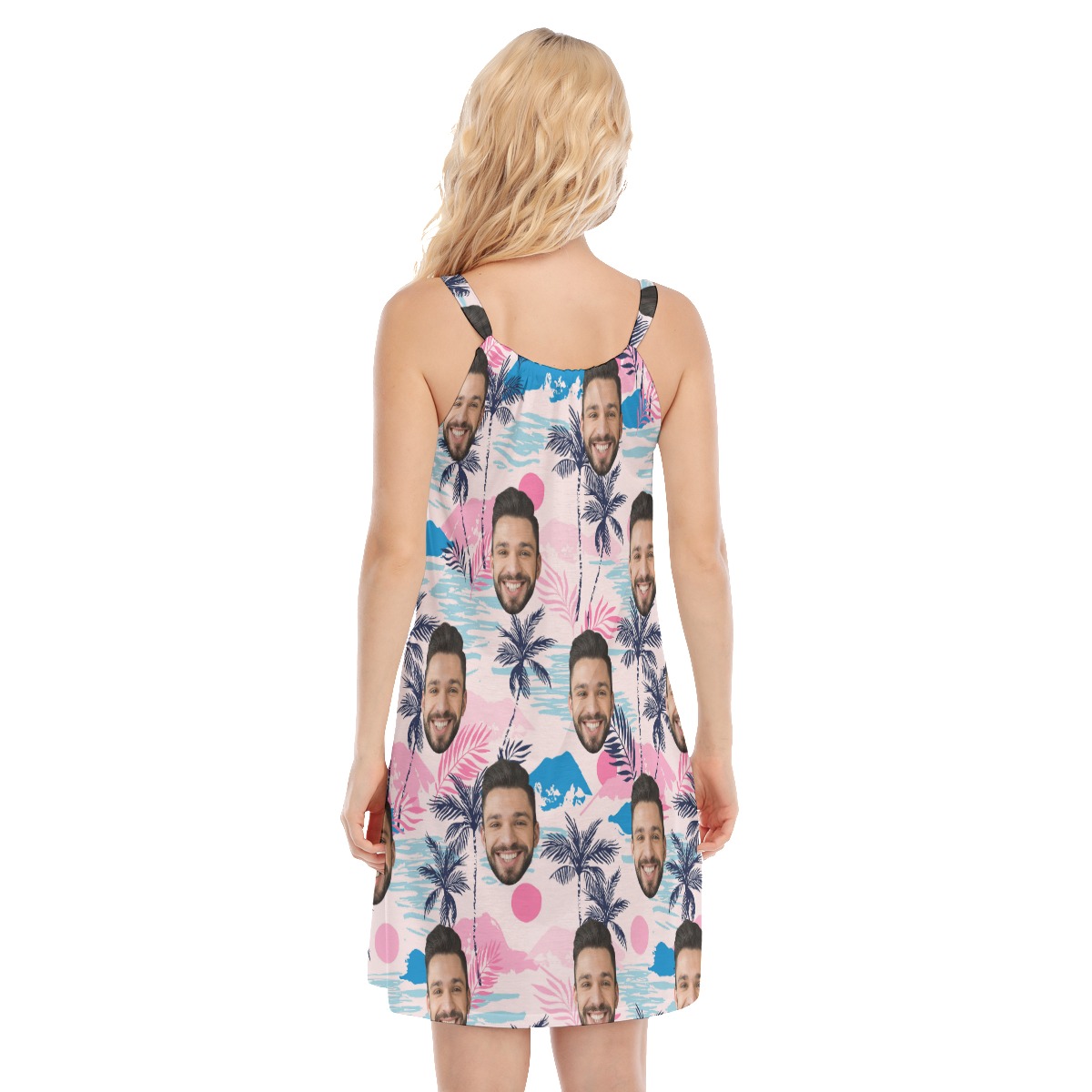 Funny Custom Face Hawaiian Dress For Women