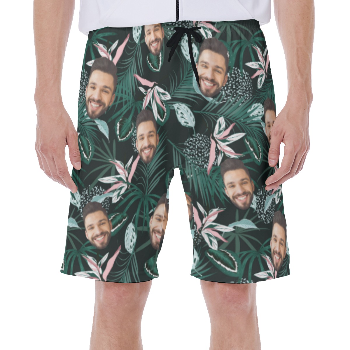 Tropical Green Hawaiian Shorts For Men - variant image 1